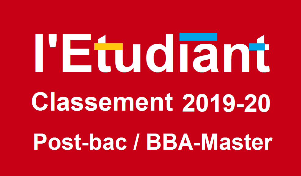 Classement 2019-2020 des écoles de commerce post-bac par l’Etudiant