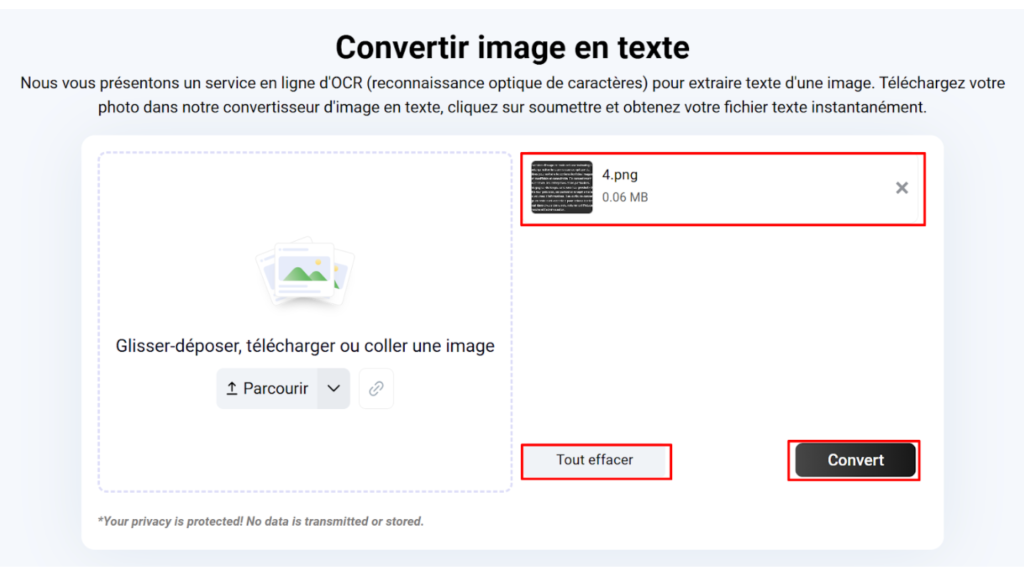 image en texte